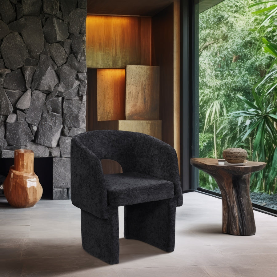 Fauteuil d'appoint rembourré en chenille Vivi
