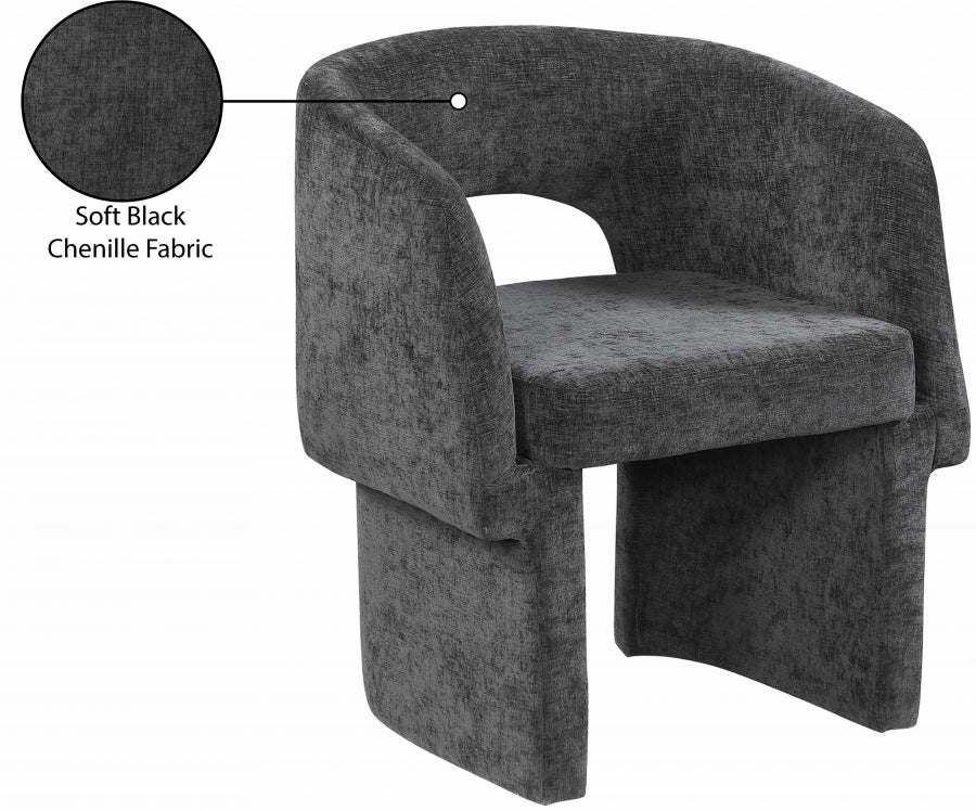 Fauteuil d'appoint rembourré en chenille Vivi