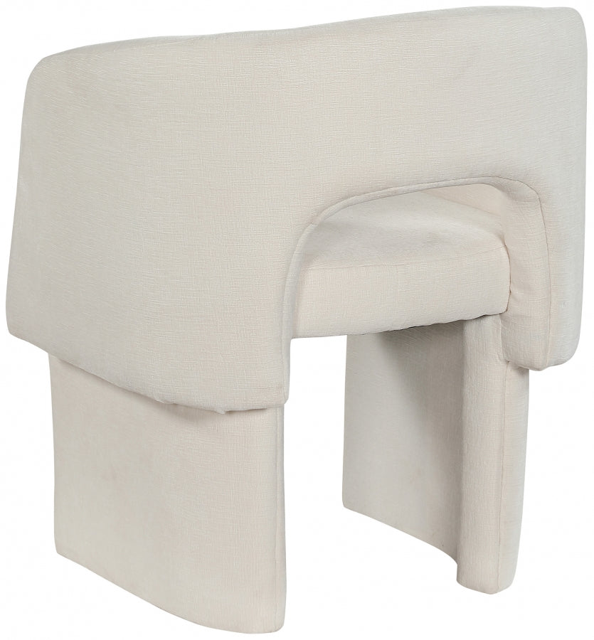 Fauteuil d'appoint rembourré en chenille Vivi