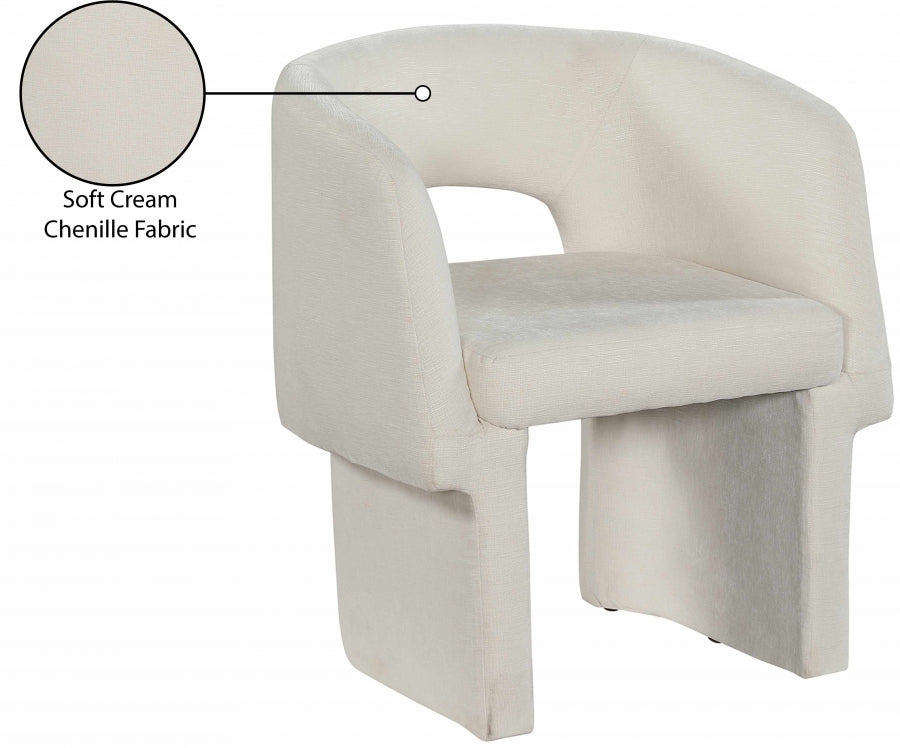 Fauteuil d'appoint rembourré en chenille Vivi