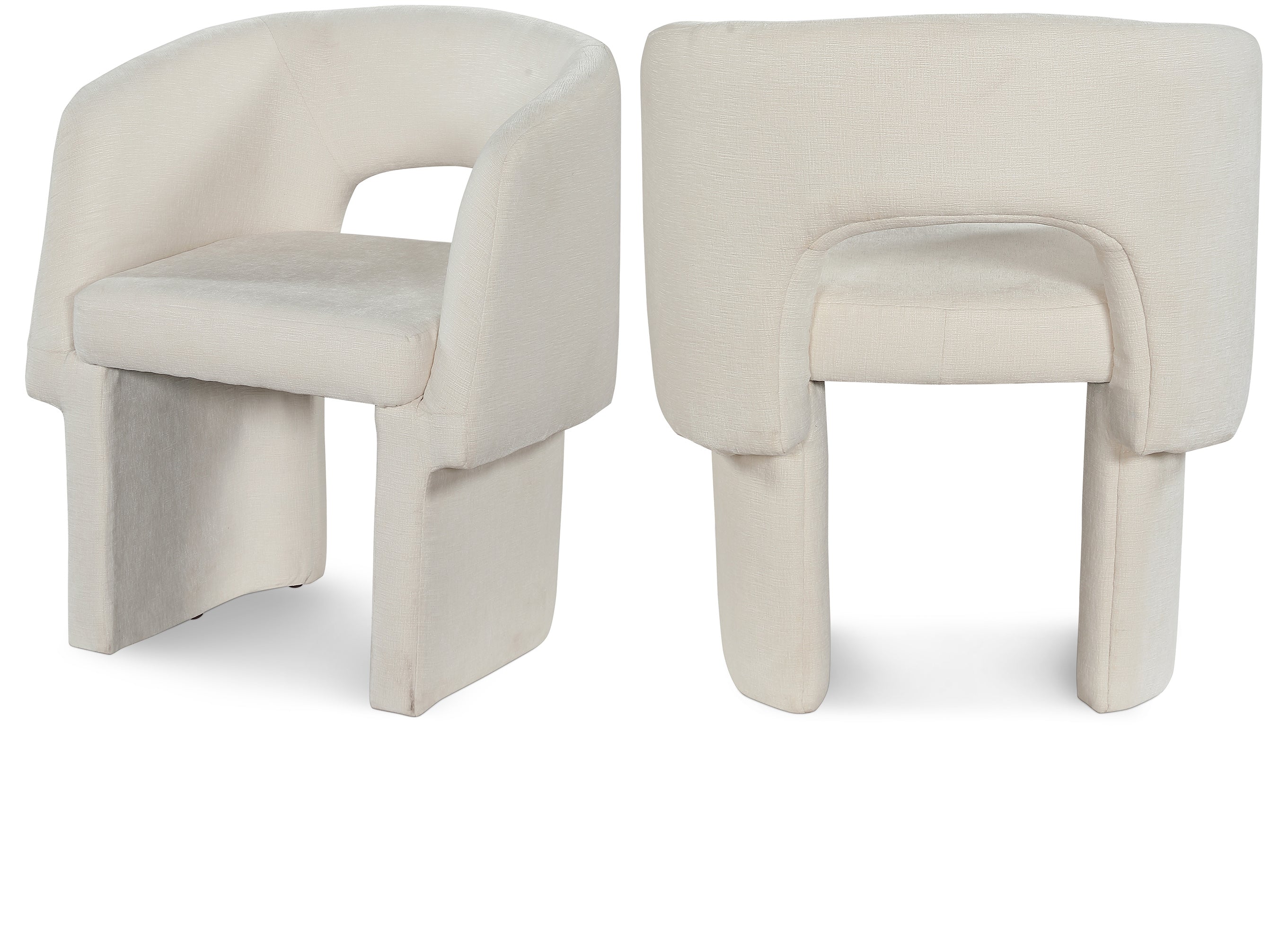 Fauteuil d'appoint rembourré en chenille Vivi