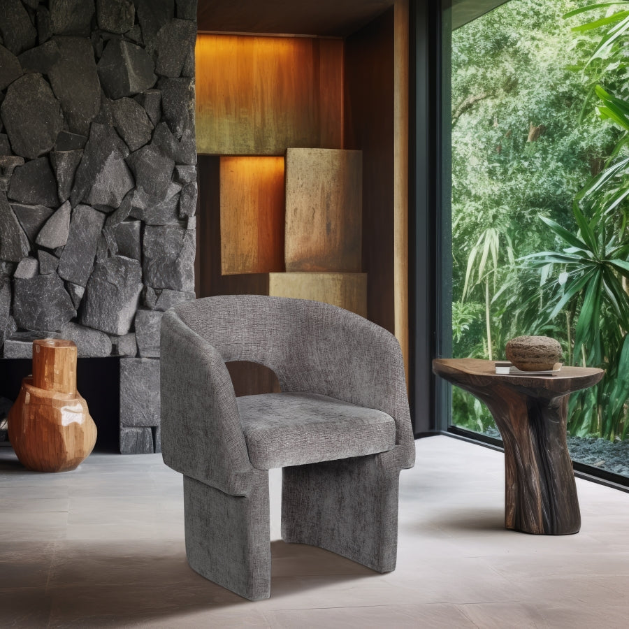 Fauteuil d'appoint rembourré en chenille Vivi