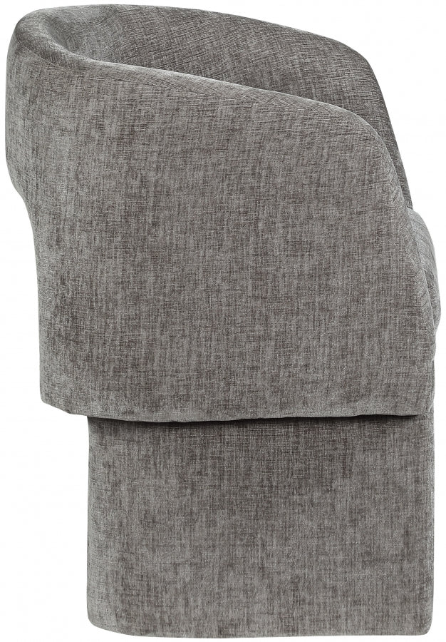 Fauteuil d'appoint rembourré en chenille Vivi