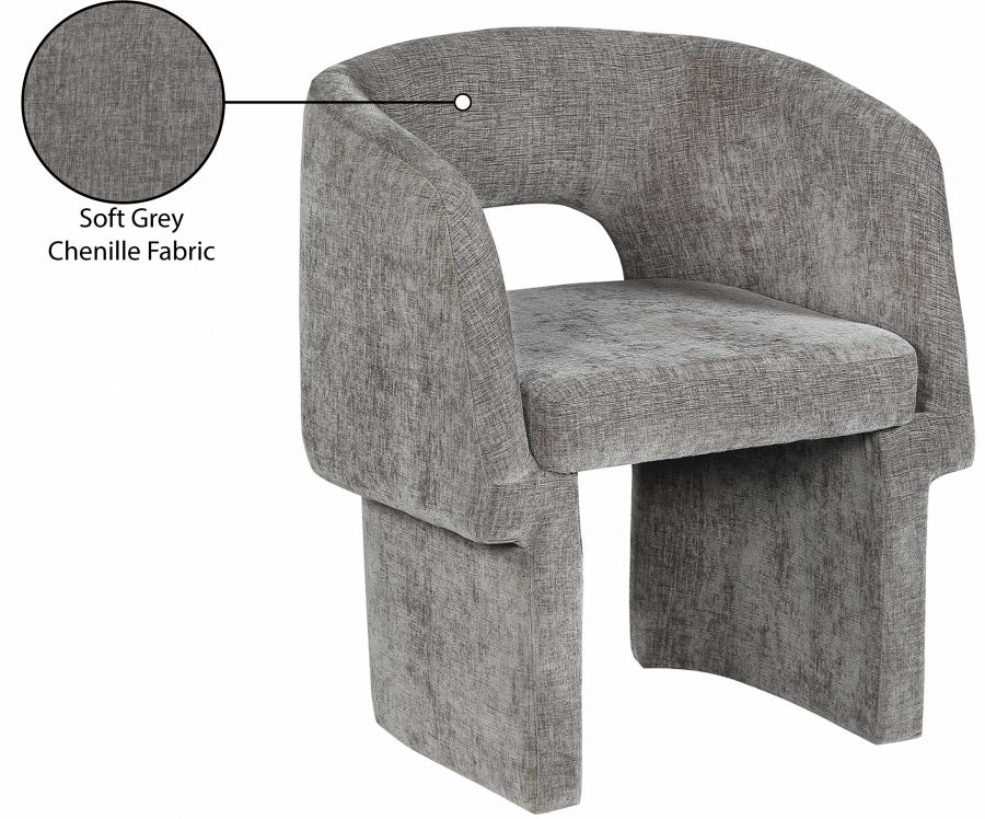 Fauteuil d'appoint rembourré en chenille Vivi