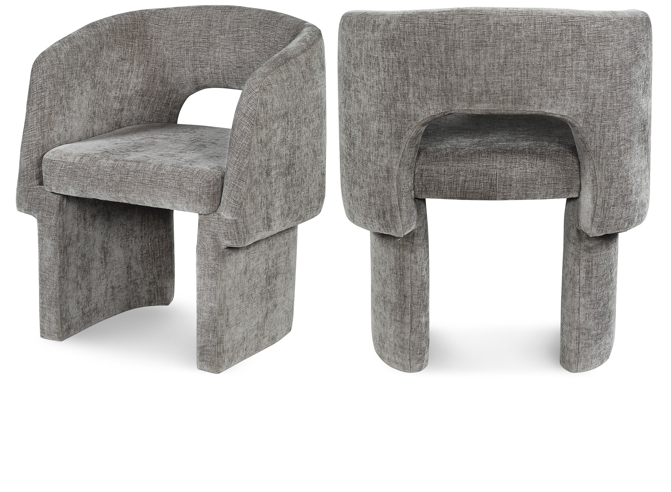 Fauteuil d'appoint rembourré en chenille Vivi