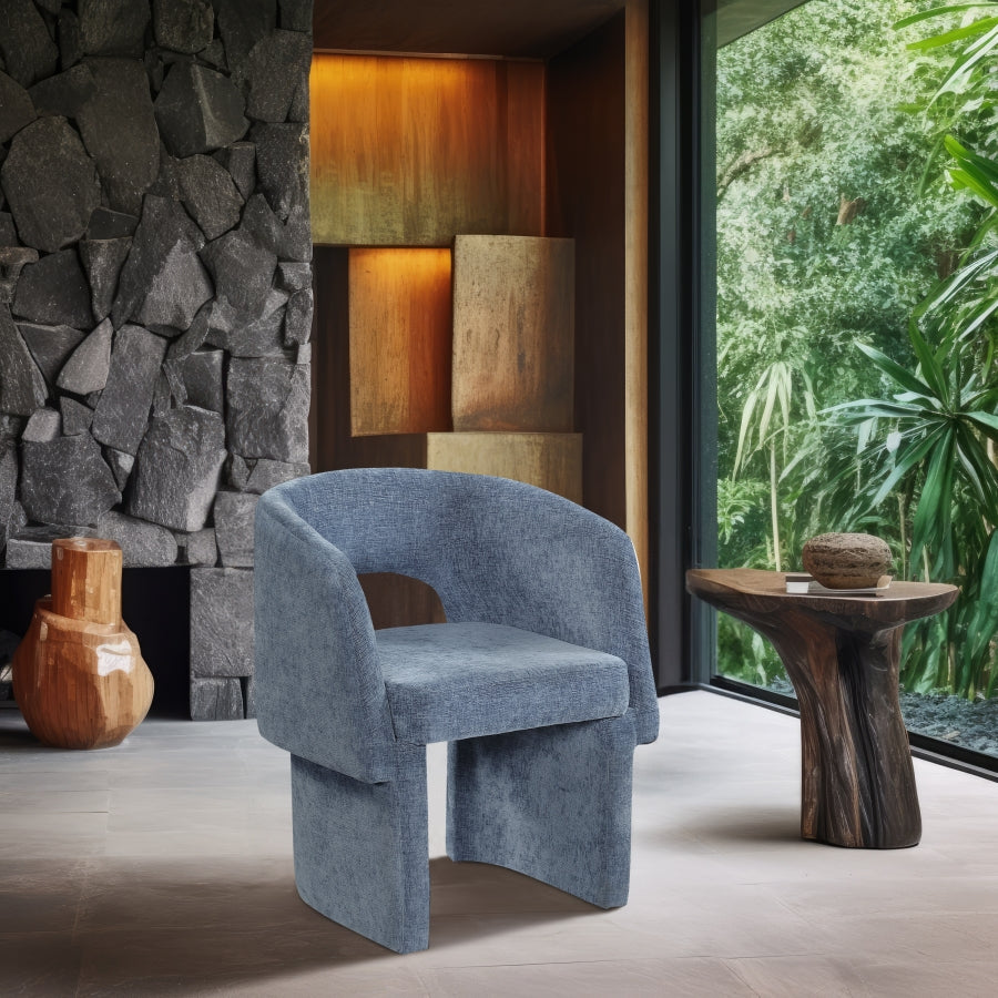 Fauteuil d'appoint rembourré en chenille Vivi