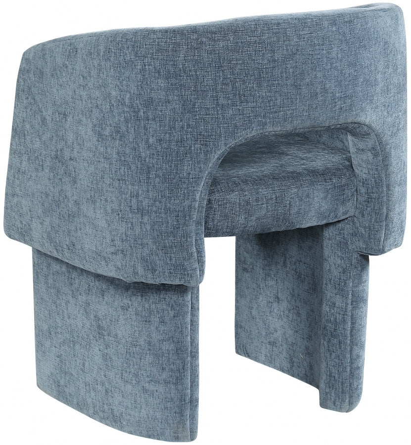 Fauteuil d'appoint rembourré en chenille Vivi
