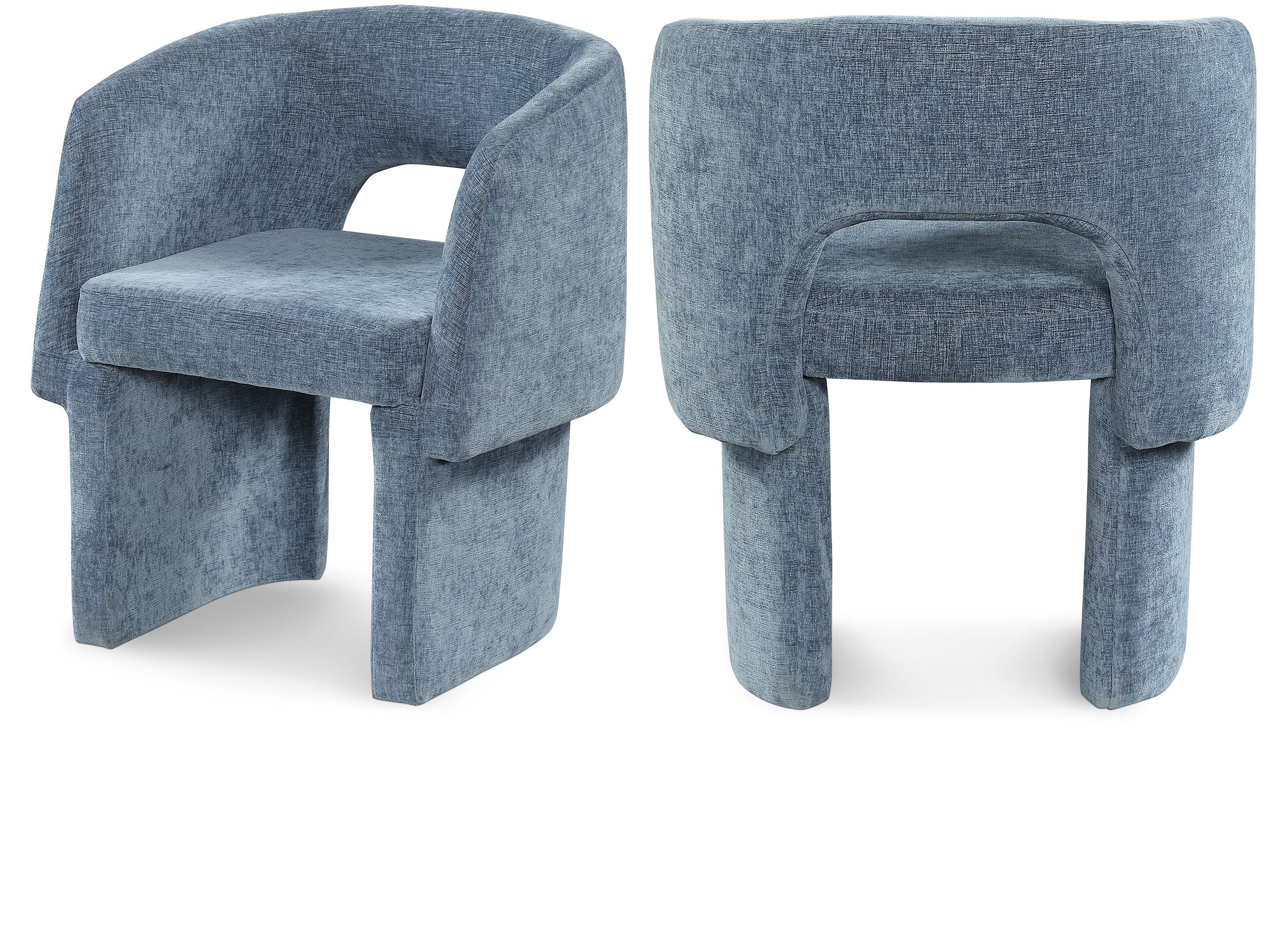 Fauteuil d'appoint rembourré en chenille Vivi