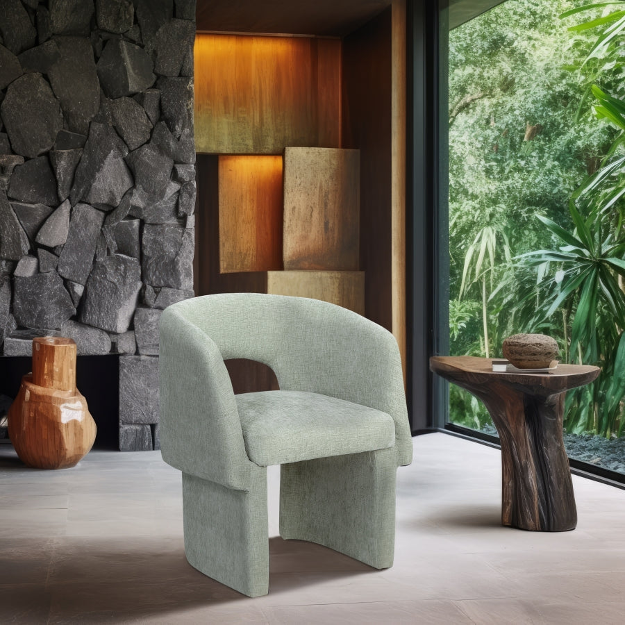 Fauteuil d'appoint rembourré en chenille Vivi