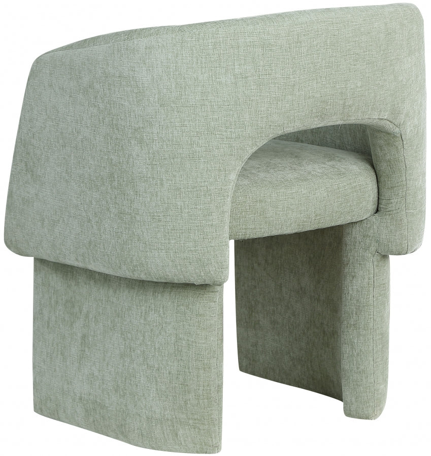 Fauteuil d'appoint rembourré en chenille Vivi