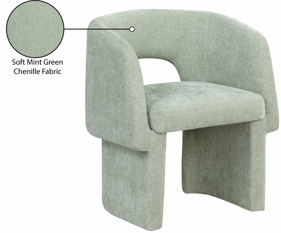 Fauteuil d'appoint rembourré en chenille Vivi