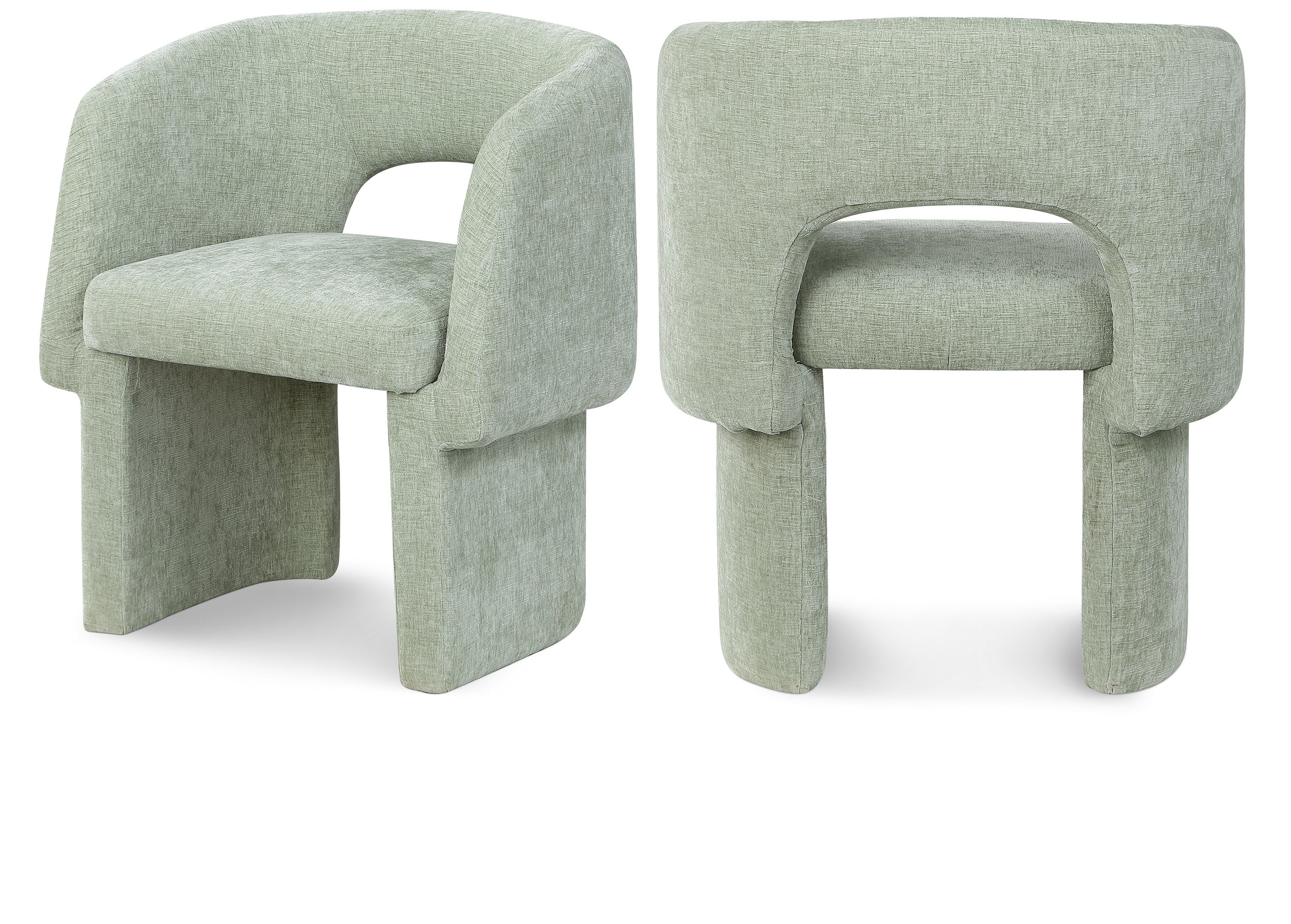 Fauteuil d'appoint rembourré en chenille Vivi