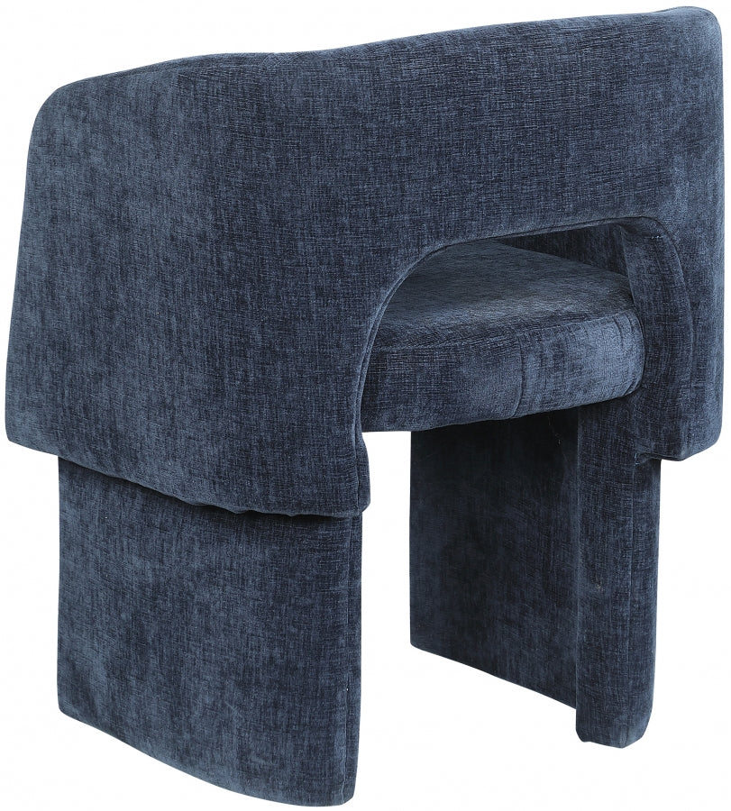 Fauteuil d'appoint rembourré en chenille Vivi