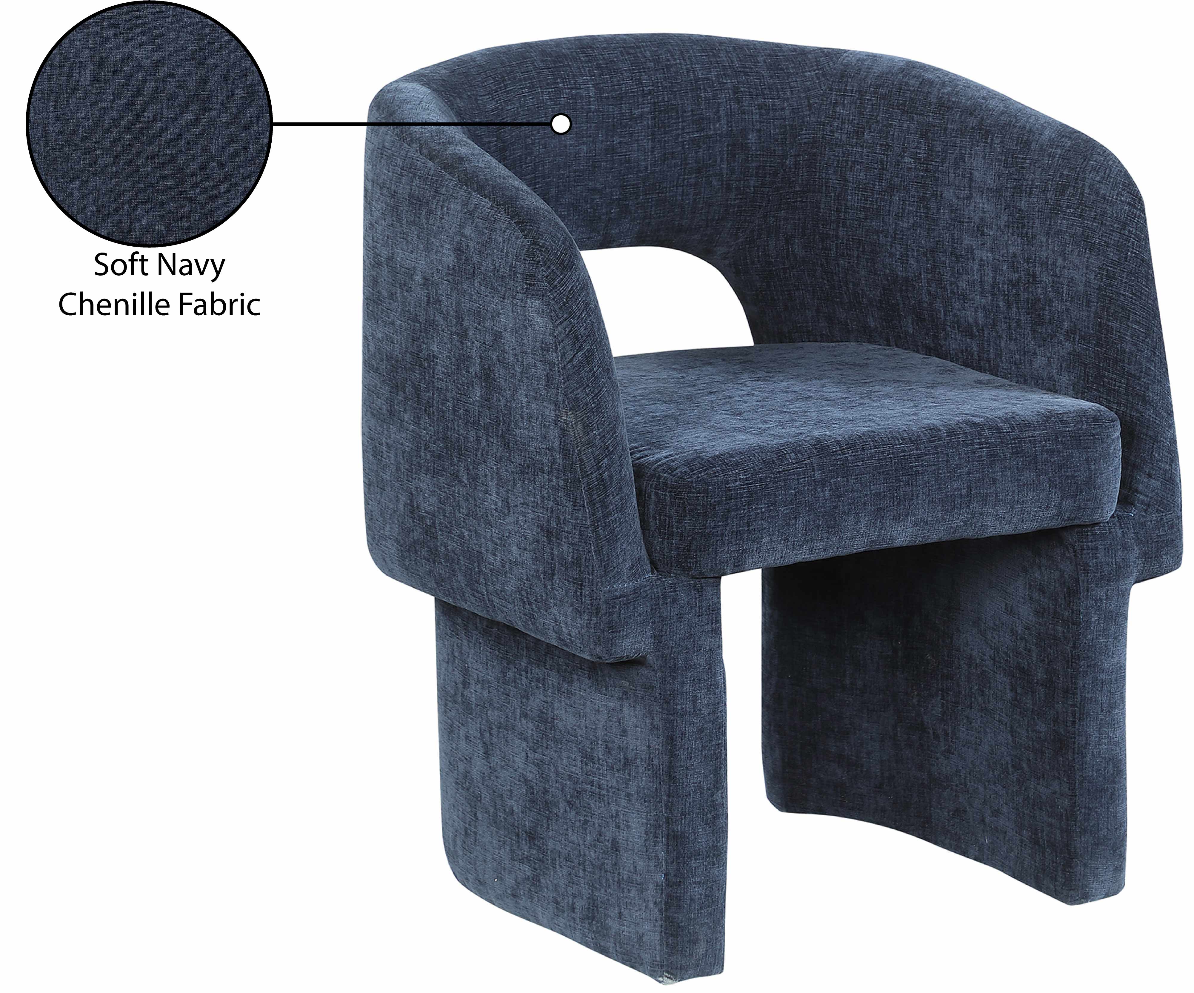 Fauteuil d'appoint rembourré en chenille Vivi