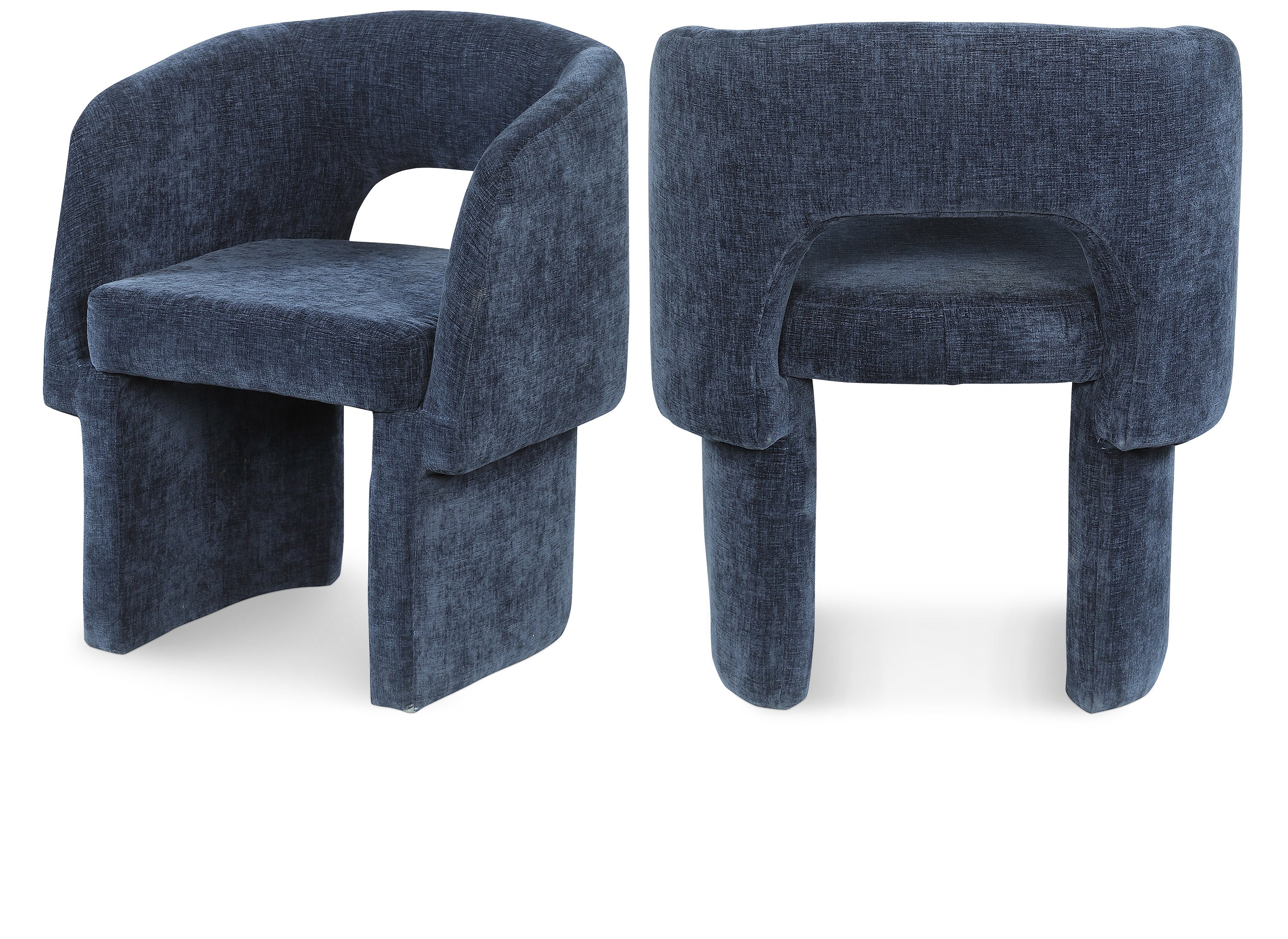 Fauteuil d'appoint rembourré en chenille Vivi