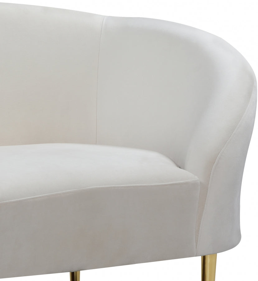 Fauteuil d'appoint rembourré en chenille Vivi
