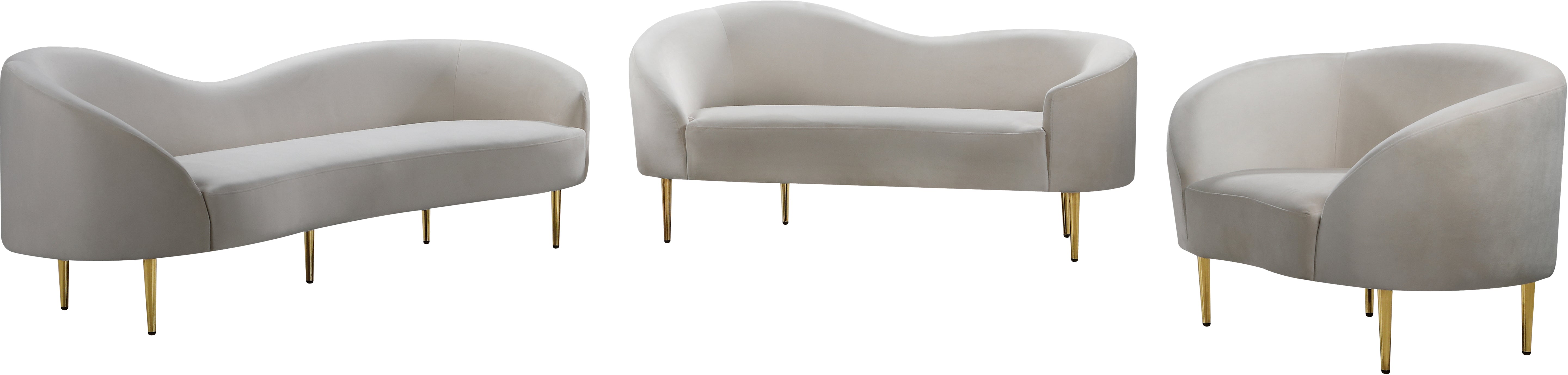 Fauteuil d'appoint rembourré en chenille Vivi