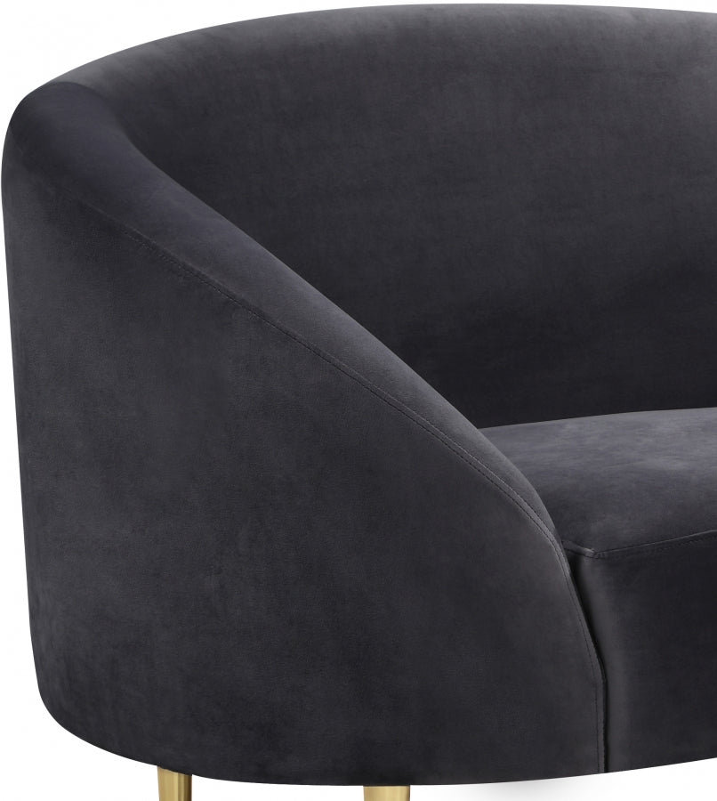 Fauteuil d'appoint rembourré en chenille Vivi