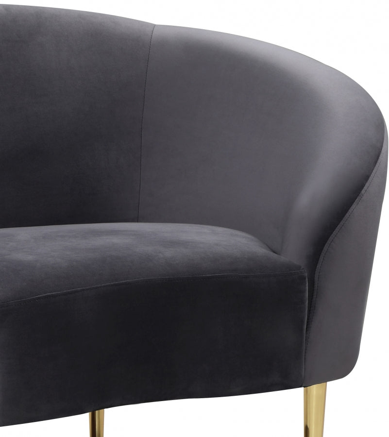 Fauteuil d'appoint rembourré en chenille Vivi
