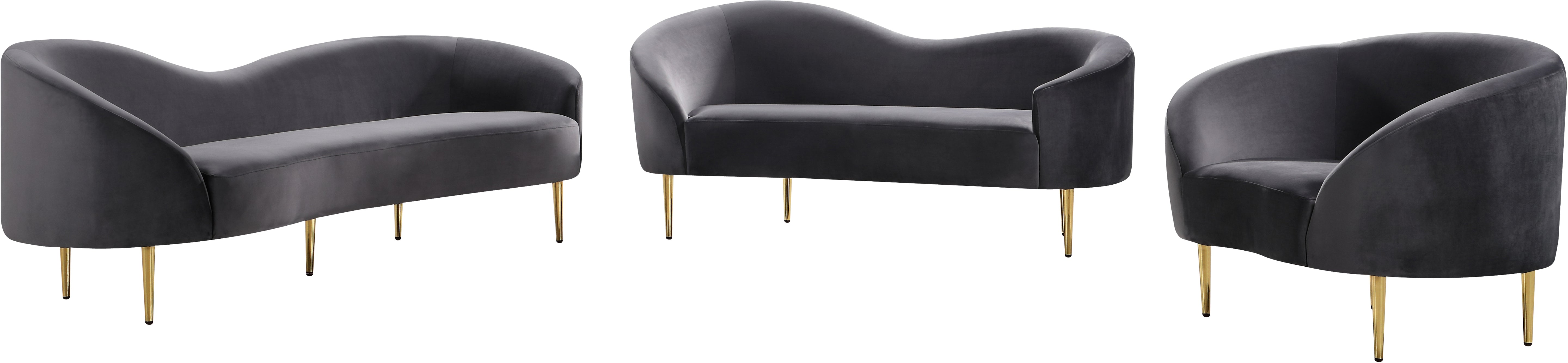 Fauteuil d'appoint rembourré en chenille Vivi