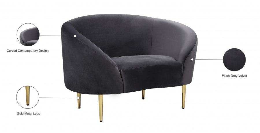 Fauteuil d'appoint rembourré en chenille Vivi