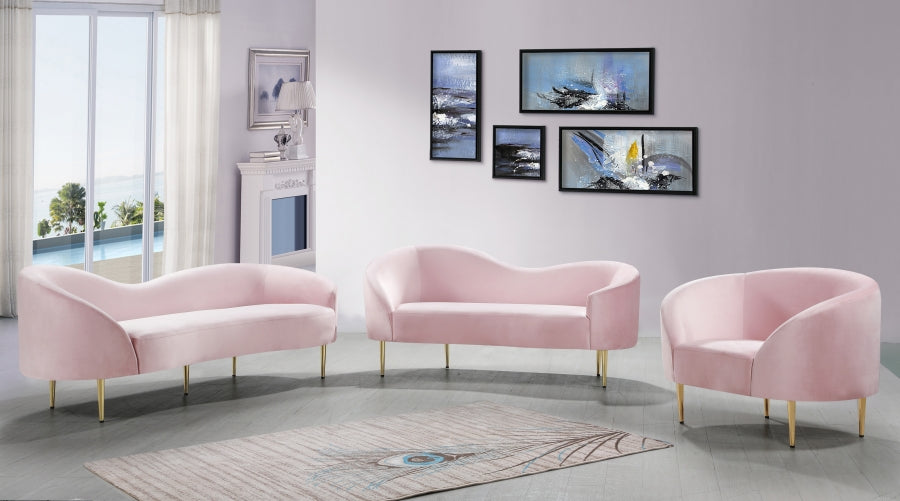 Fauteuil d'appoint rembourré en chenille Vivi