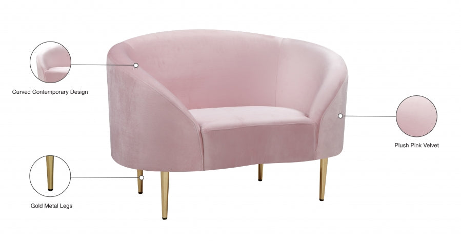 Fauteuil d'appoint rembourré en chenille Vivi