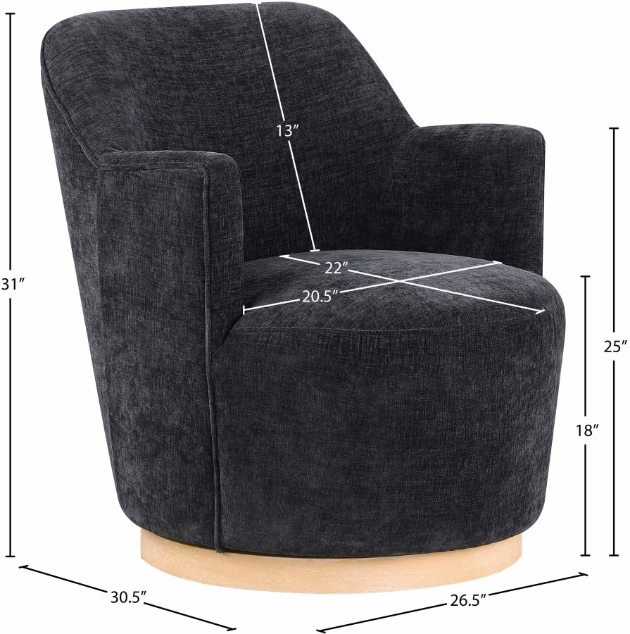 Fauteuil d'appoint rembourré en chenille Vivi