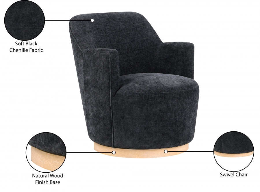 Fauteuil d'appoint rembourré en chenille Vivi