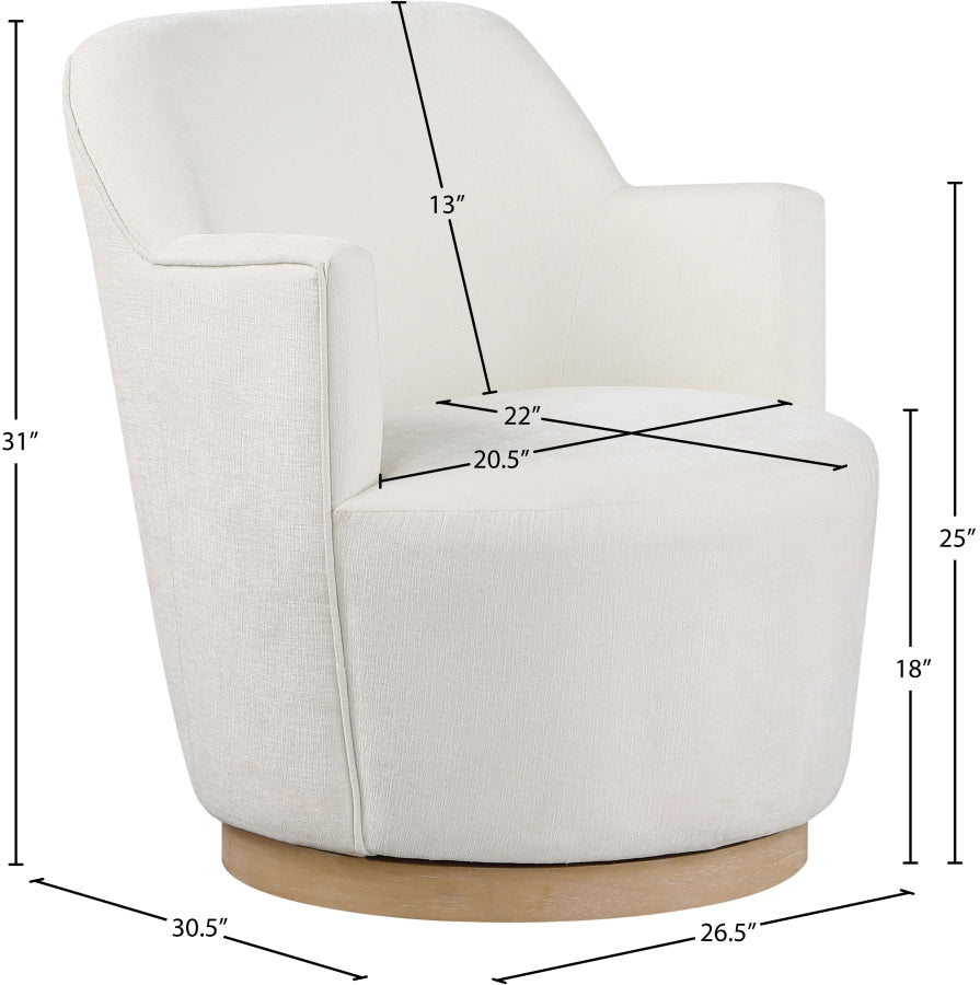 Fauteuil d'appoint rembourré en chenille Vivi