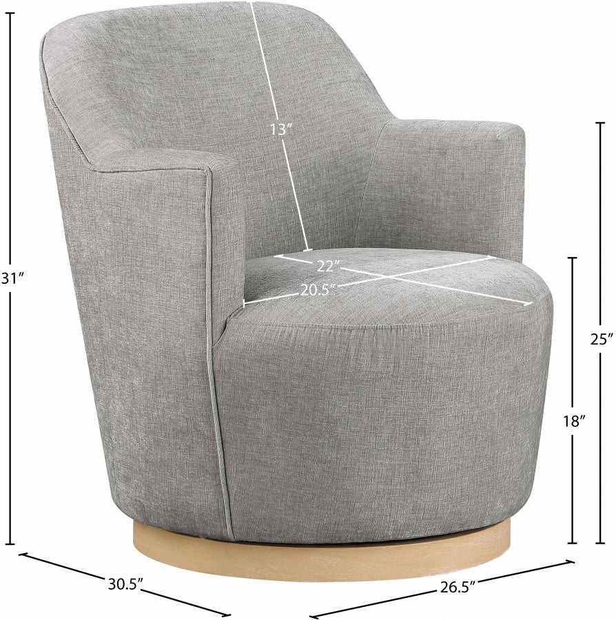 Fauteuil d'appoint rembourré en chenille Vivi