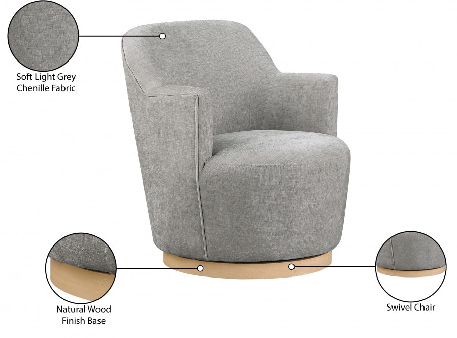 Fauteuil d'appoint rembourré en chenille Vivi