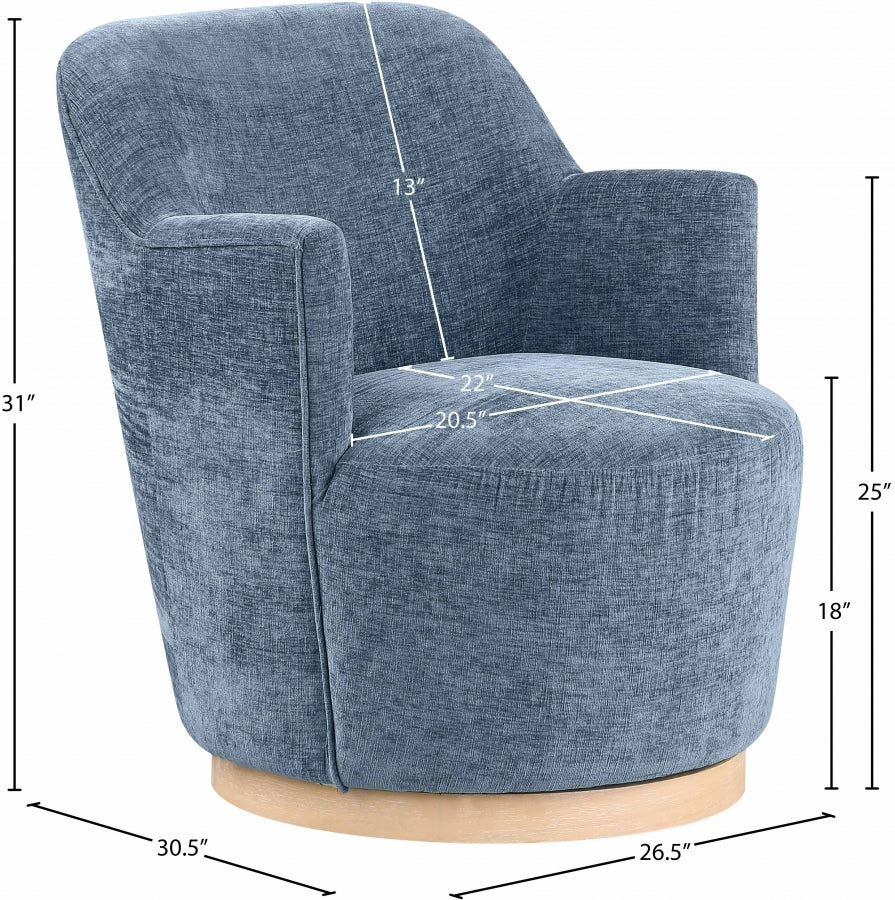 Fauteuil d'appoint rembourré en chenille Vivi