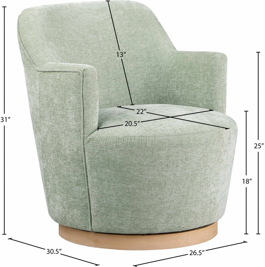 Fauteuil d'appoint rembourré en chenille Vivi