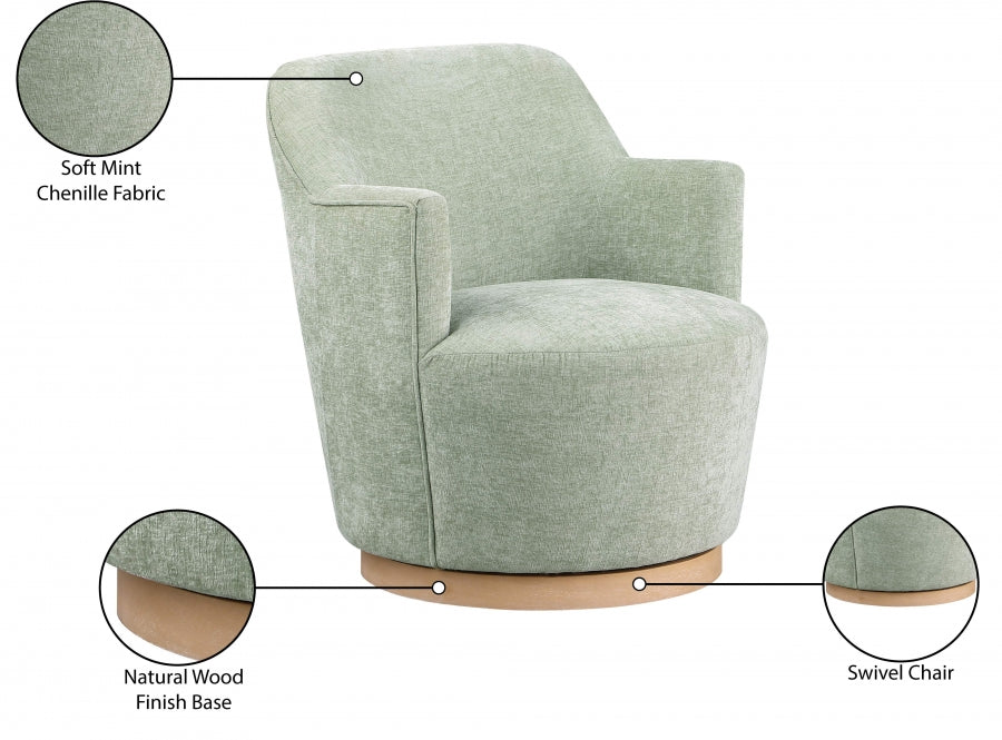 Fauteuil d'appoint rembourré en chenille Vivi
