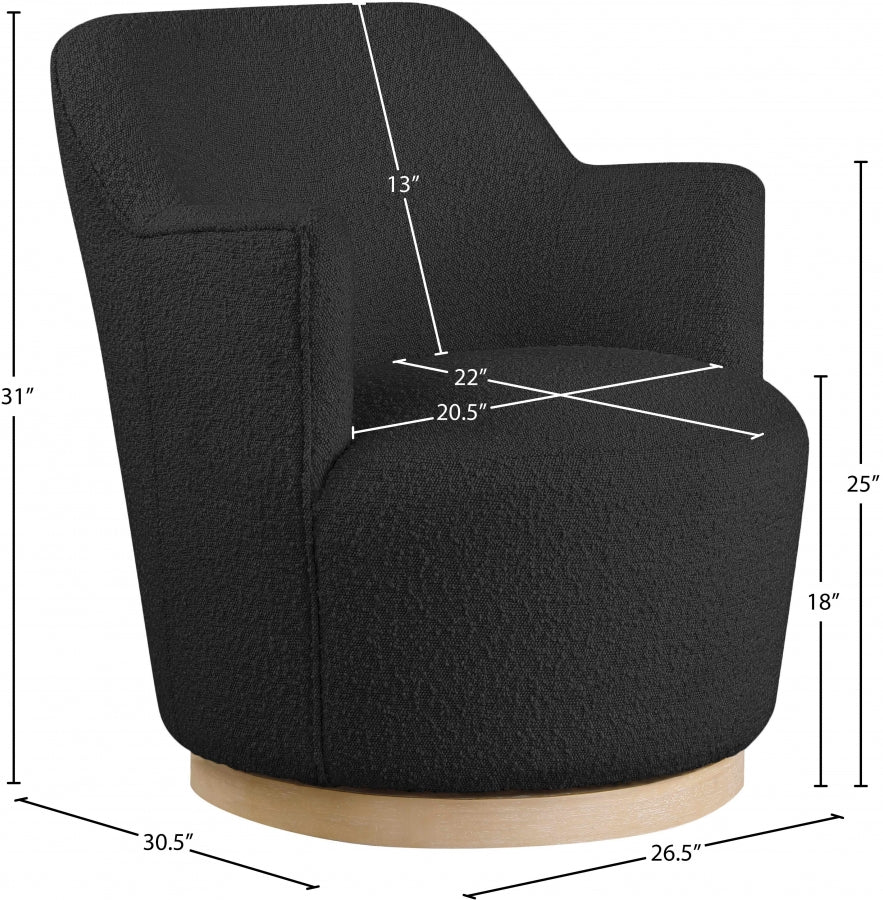 Fauteuil d'appoint rembourré en chenille Vivi