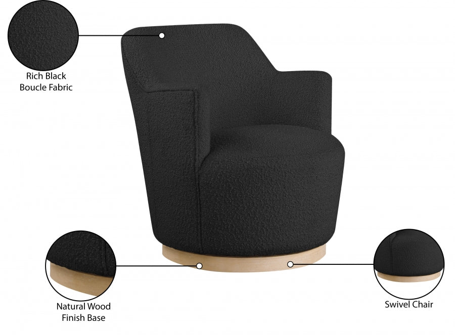 Fauteuil d'appoint rembourré en chenille Vivi