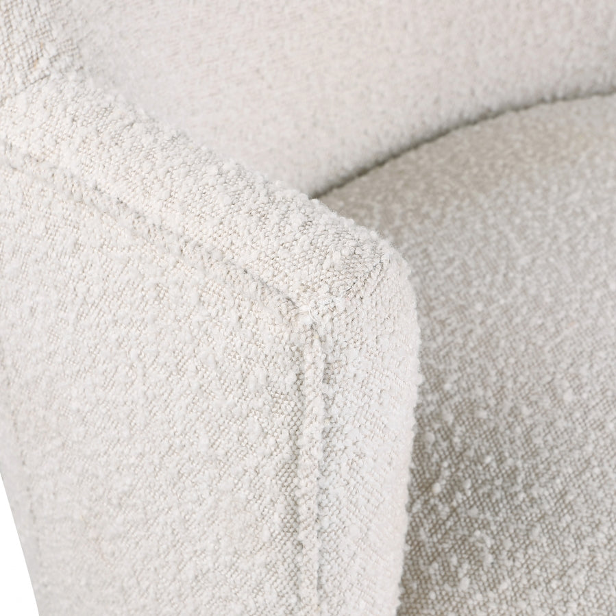 Fauteuil d'appoint rembourré en chenille Vivi