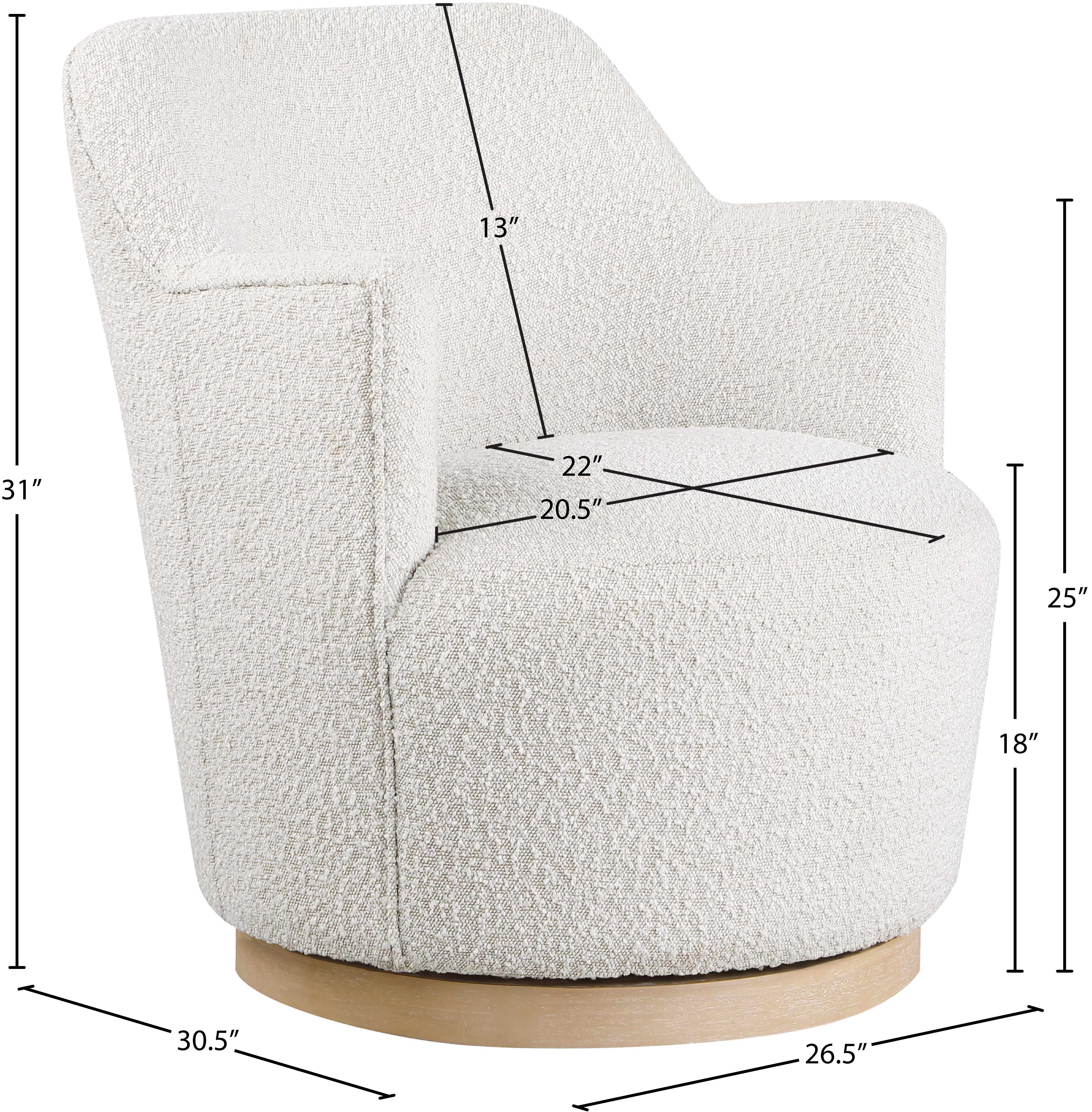 Fauteuil d'appoint rembourré en chenille Vivi