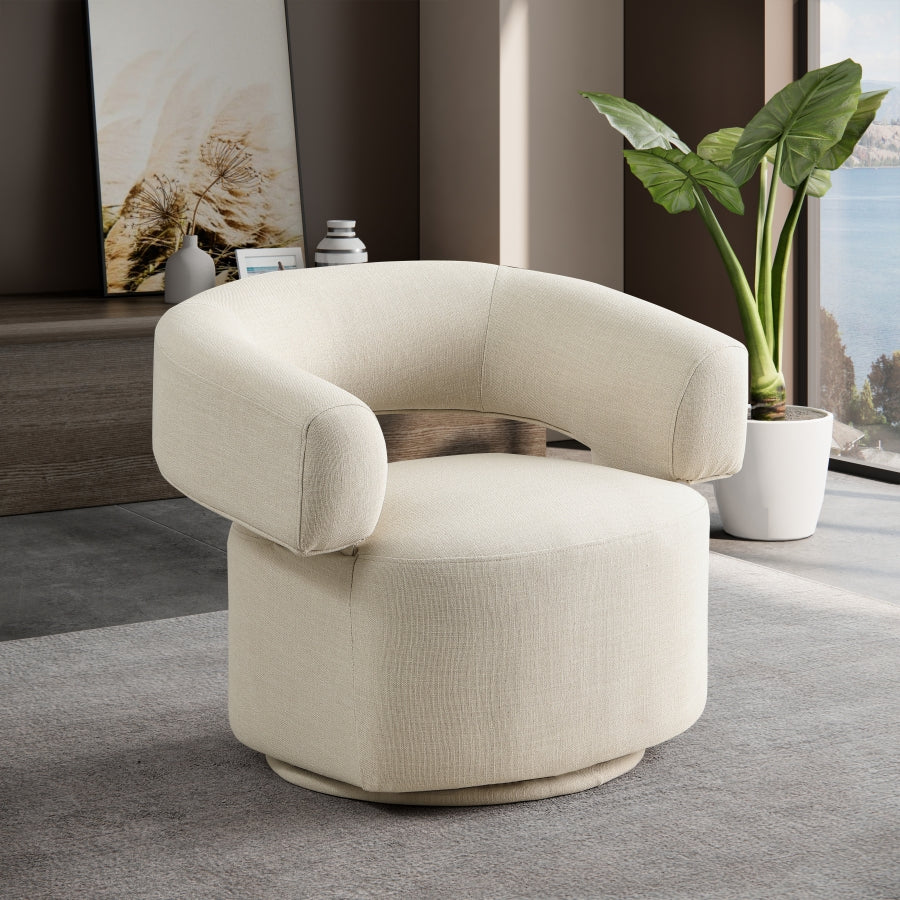 Fauteuil d'appoint rembourré en chenille Vivi