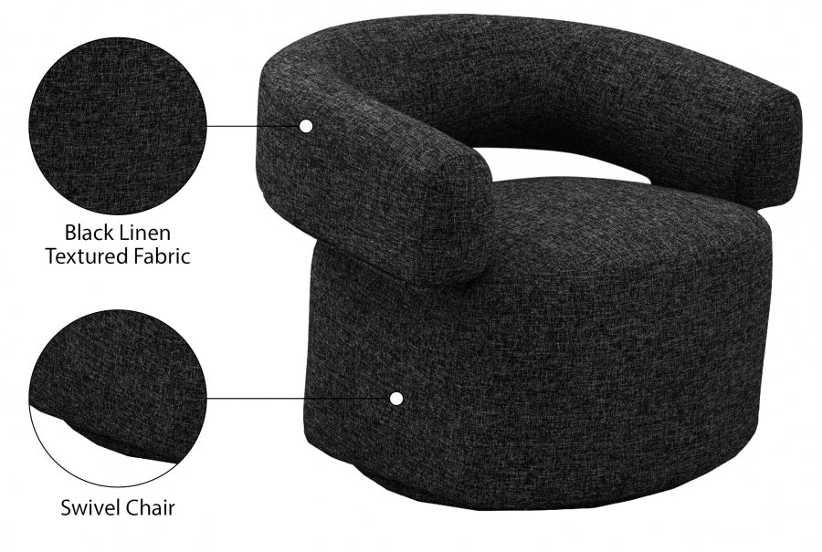 Fauteuil d'appoint rembourré en chenille Vivi
