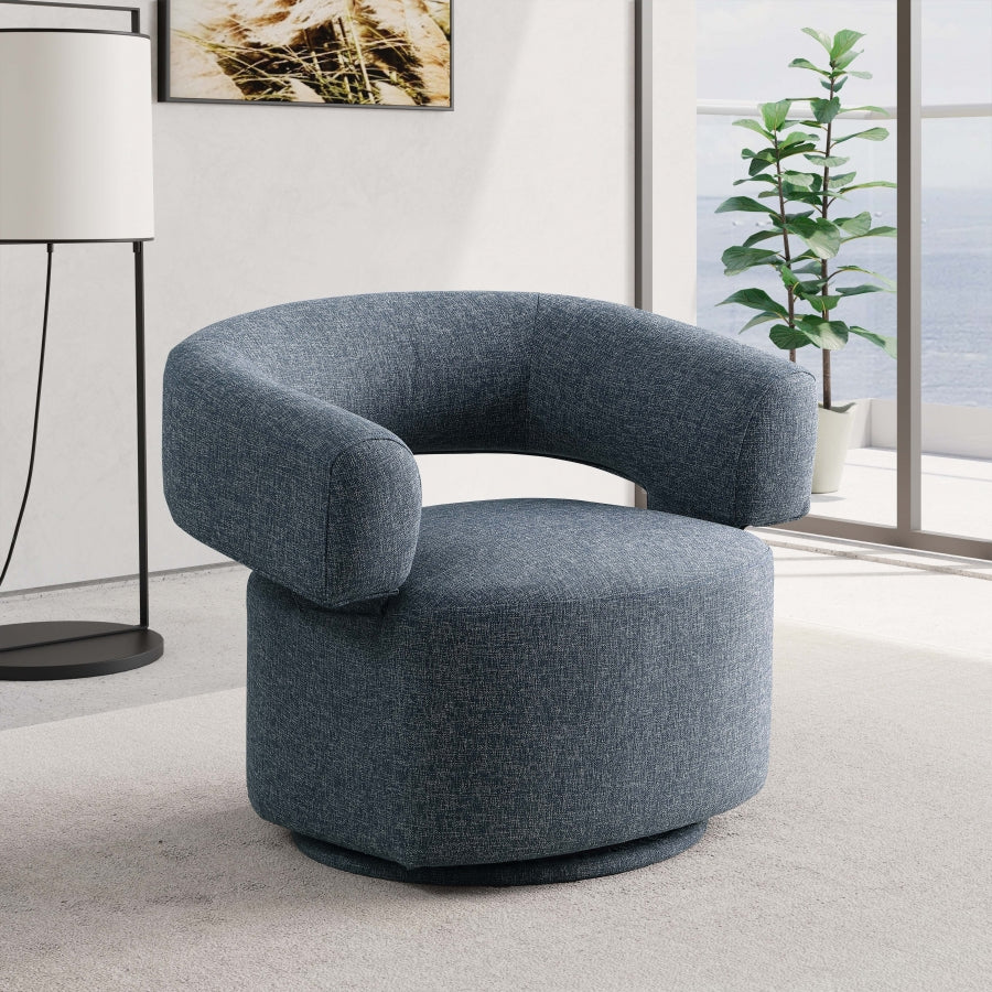 Fauteuil d'appoint rembourré en chenille Vivi