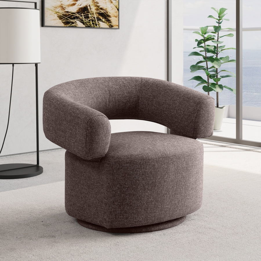 Fauteuil d'appoint rembourré en chenille Vivi