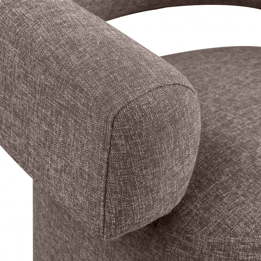 Fauteuil d'appoint rembourré en chenille Vivi