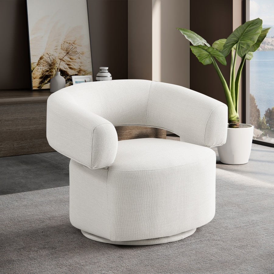 Fauteuil d'appoint rembourré en chenille Vivi