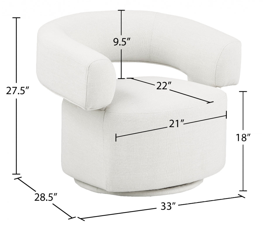Fauteuil d'appoint rembourré en chenille Vivi