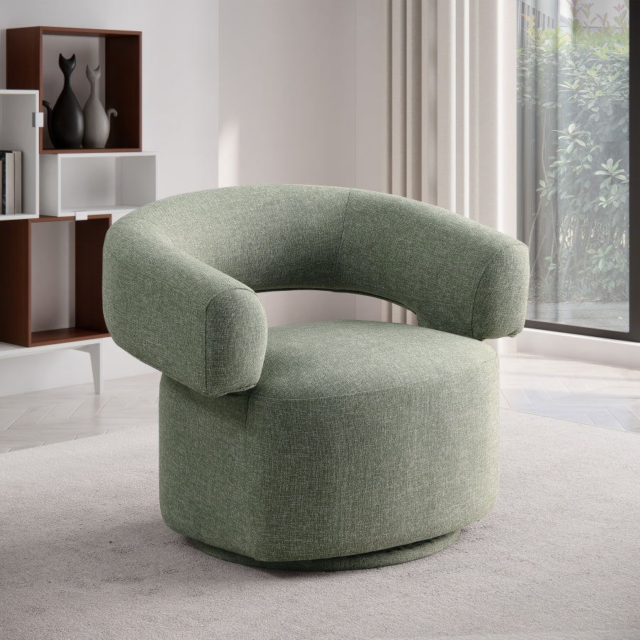 Fauteuil d'appoint rembourré en chenille Vivi