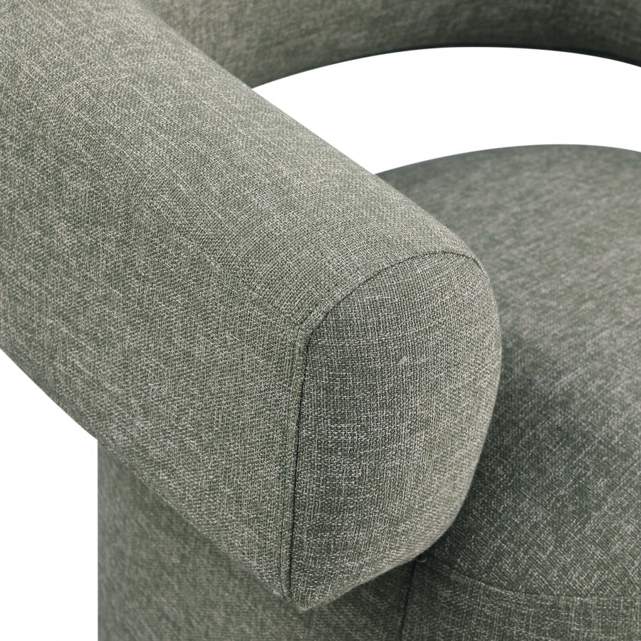 Fauteuil d'appoint rembourré en chenille Vivi