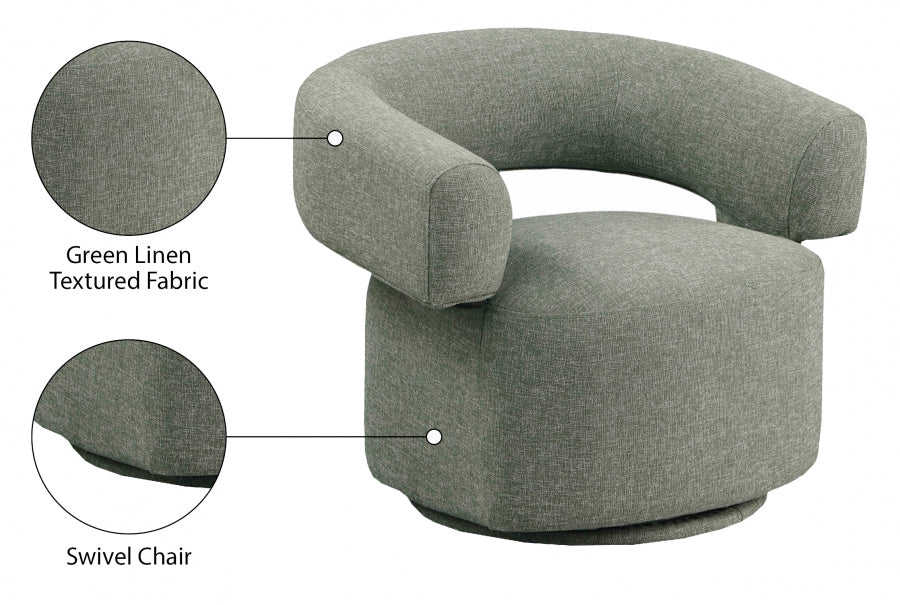 Fauteuil d'appoint rembourré en chenille Vivi
