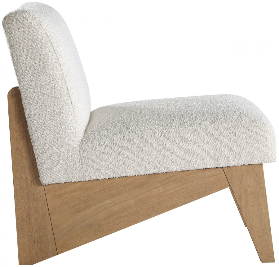 Fauteuil d'appoint rembourré en chenille Vivi